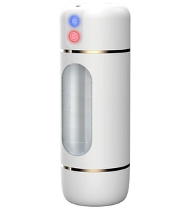 USB Şarjlı 10 Mod Titreşimli Sesli Akıllı Mastürbatör Beyaz