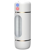 USB Şarjlı 10 Mod Titreşimli Sesli Akıllı Mastürbatör Beyaz