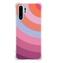 Huawei P30 Pro  Köşe Korumalı Antişok Kapak Renk Cümbüşü Tasarımlı Şeffaf  Kılıf