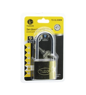 Northcity Uzun kancalı 50mm vakumlu asma kilit sarı
