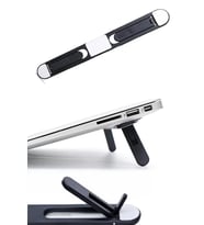 Laptop Standı 2 Kademeli Ayarlanabilir Ergonomik Notebook ve Tablet Yükseltici Yapışkanlı Katlanabilir