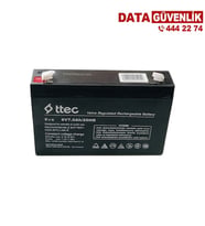 TTec 6v 7ah 20hr Bakımsız Kuru Akü (2022 Üretim)
