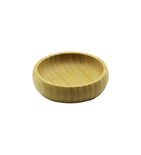 TEKLİ - MİNİ=8.5CM AHŞAP BAMBU ÇEREZLİK - LOKUMLUK KASE (5343)