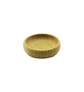 TEKLİ - MİNİ=8.5CM AHŞAP BAMBU ÇEREZLİK - LOKUMLUK KASE (5343)