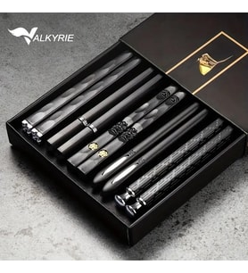 Valkyrie Lüks Japon Tarzı 5'li Çubuk SetiSiyah Özel Tasarım Kaymaz ve Dayanıklı