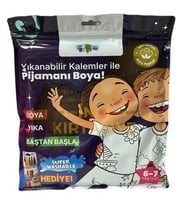 Kalem Hediyeli Boyanabilir Pijama 6-7 Yaş