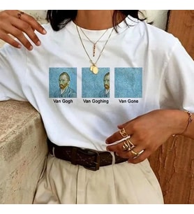 Unisex Baskılı Oversize T-Shirt - Beyaz