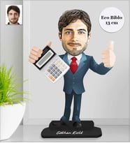 Kişiye Özel Muhasebeci Erkek Ahşap Eco Biblo -1