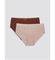 LCW DREAM Kahverengi Lazer Kesim Bikini Külot 2'li