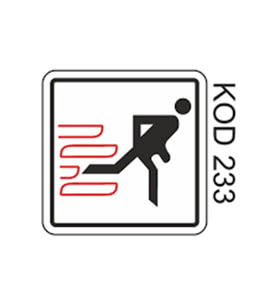 EKSTRAFİX 233 YÖNLENDİRME/UYARI LEVHASI 12x12cm YANGIN ÇIKIŞI