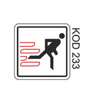 EKSTRAFİX 233 YÖNLENDİRME/UYARI LEVHASI 12x12cm YANGIN ÇIKIŞI