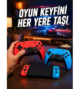 Mini Oyun Konsolu Çift Kablosuz Kontrolcü HDMI Bağlantılı Oyun Cihazı