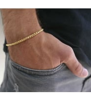 erkek kararmaz çelik gold bileklik