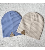 1-6 Ay Erkek Bebek Beresi – %100 Pamuk, Esnek İki Katlı Ribana , Yumuşak Dokulu , Erkek Bebek Hediye , Baby shower (Camel-Indigo)