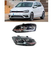 vw polo 6j 2014.2018 uyumlu kırmızı şeritli ful led far
