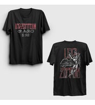 Presmono Unisex Siyah Icarus V2 Rock Led Zeppelin Sırt Baskılı T-Shirt 517051tt