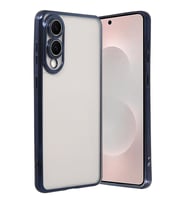 Samsung Galaxy S25 Edge Kamera Korumalı Lensli Silikon - Lacivert