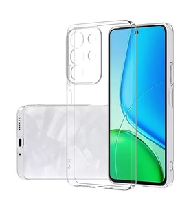 Coverzone Vivo Y29 4G ile uyumlu K?l?f S�per Esnek Yap?l? Toz ve Kirden Koruyan Silikon Vivo Y29 4Gile uyumlu S�per ?effaf Kapak