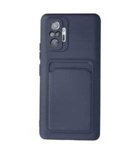 Xiaomi Redmi Note 10 Pro Kılıf Kelvin Kartvizitli Silikon - Lacivert