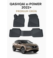 Nissan Qashqai E-Power 2022+ Uyumlu 3D Havuzlu Oto Paspas Premium