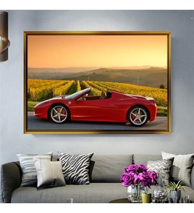 Altın Çerçeveli dekoratif tablo a1973 (Gold)