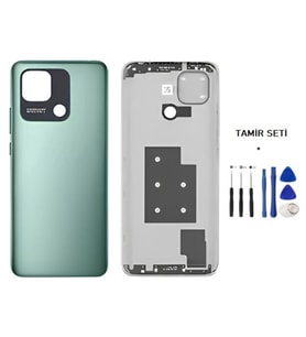 Xiaomi Redmi 10C FULL Kasa Arka Kapak Yan Tuş Takımı YEŞİL - TAMİR SETİ