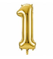 1 Rakam Folyo Balon Altın Rengi (76 cm)