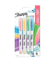 Sharpie Fosforlu Kalem Snote Çok işlevli Kesik Uçlu 4 Lü Blister Markör