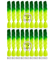 X-Pression Afrika Örgüsü Ve Rasta Için Sentetik Ombreli Saç 100gr--B43