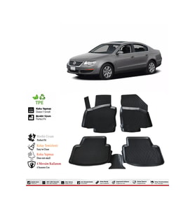 Volkswagen Passat B6 2007 Model 4D Havuzlu Paspas