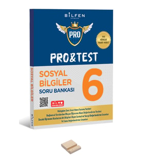 6. Sınıf Pro&Test Sosyal Bilgiler Soru Bankası + Telefon Standı