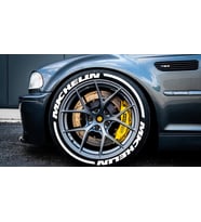 Lastik Stiker LASTİK YAZISI 8 adet  MICHELIN+KUYRUK BEYAZ 1.SINIF KALİTE SOLMAZ