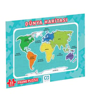 Dünya Haritası Puzzle-35