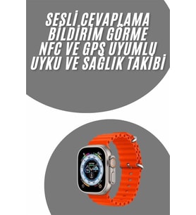 Northcity 49 MM Akıllı Saat - NFC ve GPS Özelliği ile Android ve iOS Uyumlu