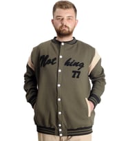 Mode XL Büyük Beden Erkek Kolej Mont Nothing 23630 Haki