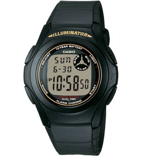 Casio F-200W-9A Dijital Kronometreli Takvimli Işıklı Alarmlı Erkek Kol Saati (Siyah)