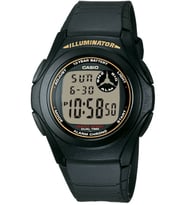 Casio F-200W-9A Dijital Kronometreli Takvimli Işıklı Alarmlı Erkek Kol Saati (Siyah)