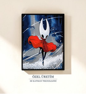 Hollow Knight Hornet 3D Tablo 15×20 cm