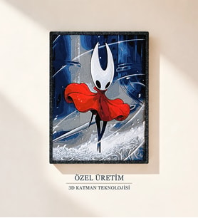 Hollow Knight Hornet 3D Tablo 15×20 cm