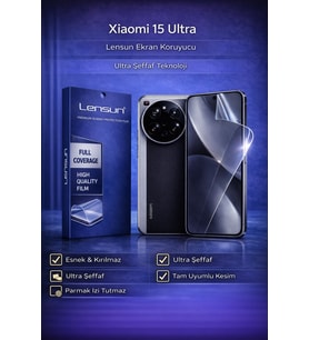 Lensun Xiaomi 15 Ultra Ultra Şeffaf Esnek Ekran Koruyucu Film