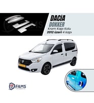 Dacia Dokker Krom Kapı Kolu 4 Kapı 2012 Üzeri Paslanmaz Çelik