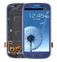 Samsung Galaxy S3 I9300 Lcd Ekran Dokunmatik MAVİ