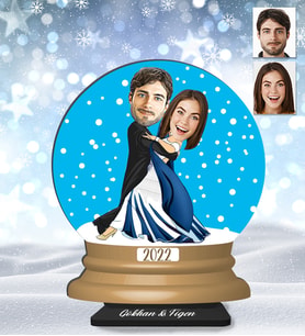 Kişiye Özel Sevgili Ahşap Küre Biblo-11