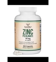 Double Wood Zinc Picolinate 50mg, 300 Capsules.TR Tek Yetkili Satıcısıyız.3940 (Renksiz)