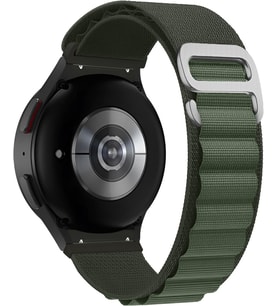 Samsung Galaxy Watch 7/6/5/4/FE Serisi (40mm/44mm) Watch 6/4 Classic (47mm/43mm/42mm) Samsung Watch 5 Pro 45mm İçin Hafif ve Yumuşak 20mm Kavisli Alpine Loop Kumaş Kordon