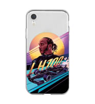 Iphone XR Uyumlu Lewis Hamilton Tasarımlı Şeffaf Telefon Kılıfı