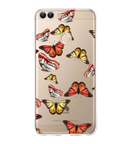 PrintiFy Huawei P Smart 2018 ile Uyumlu 1mm Slim Fit Water Color 2 Baskılı Şeffaf  Kılıf