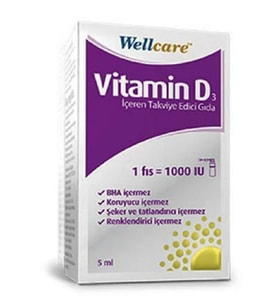 Wellcare Vitamin D3 1000'lü 5 Ml 8699680590042