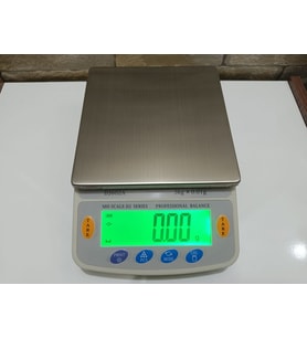 3 Kg Kapasiteli-0.01 gr Hassas Kuyumcu Laboratuvar Terazisi-Profesyonel Yazıcı Bağlantılı-Şarjlı