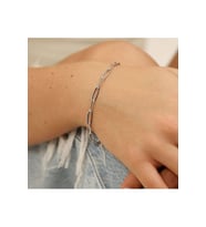 Çelik Bileklik Unisex Ataç Model Hediyelik Çelik Bileklik (Gri)